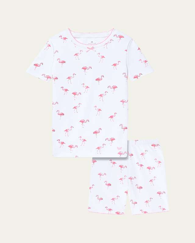 Kid's Pima Cotton Snug Fit Pajama Short Set, Size 7-14